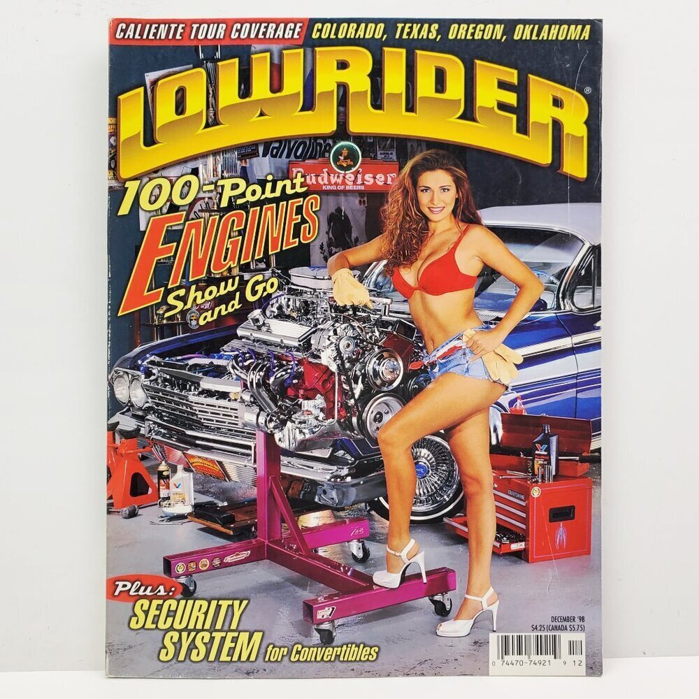 Lowrider Magazine Vintage Dec. 1998 Caliente Tour Cars Newsstand Unread Stock